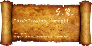 Iszákovits Marcell névjegykártya